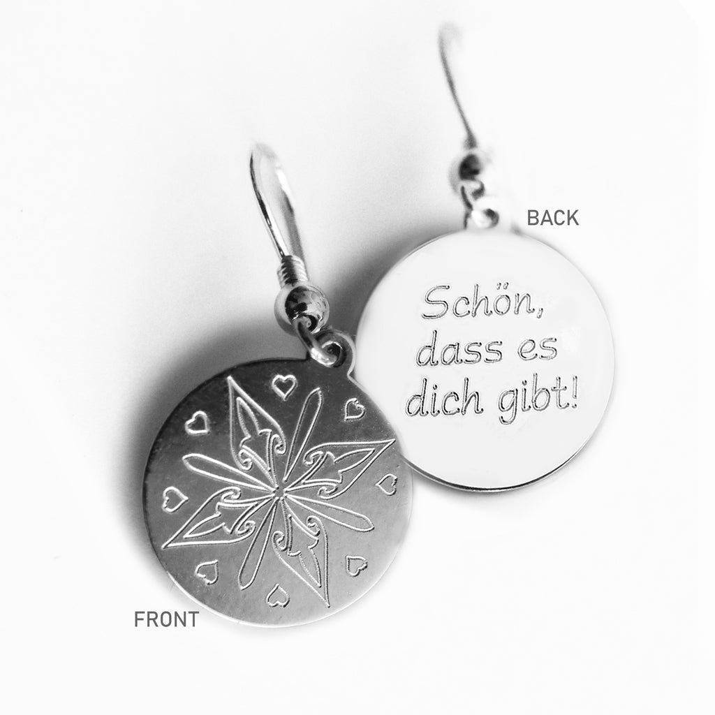 Schmetterlinge, Personalisierte Ohrringe, 925er Silber