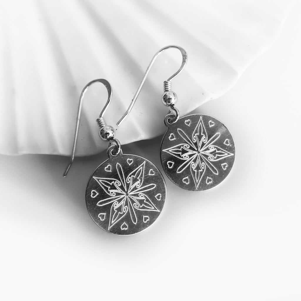 Schmetterlinge, Personalisierte Ohrringe, 925er Silber