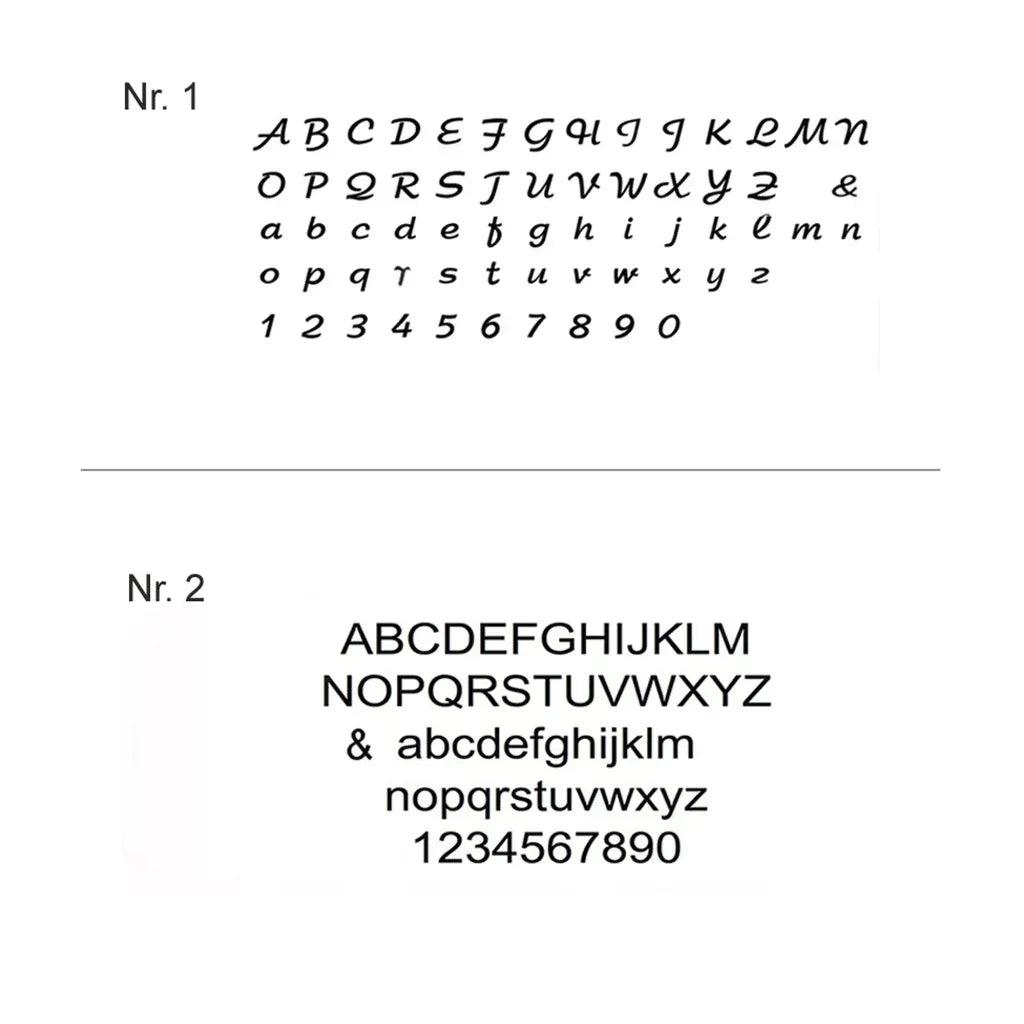 zwei Schriftarten - Beispiele