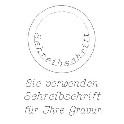Schriftart Nr. 3: Schreibschrift