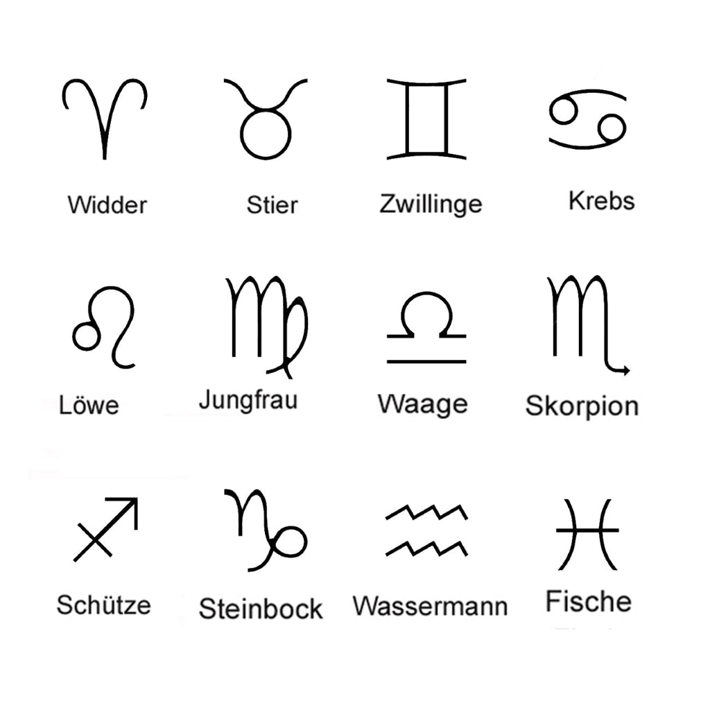 Sternzeichen Symbole