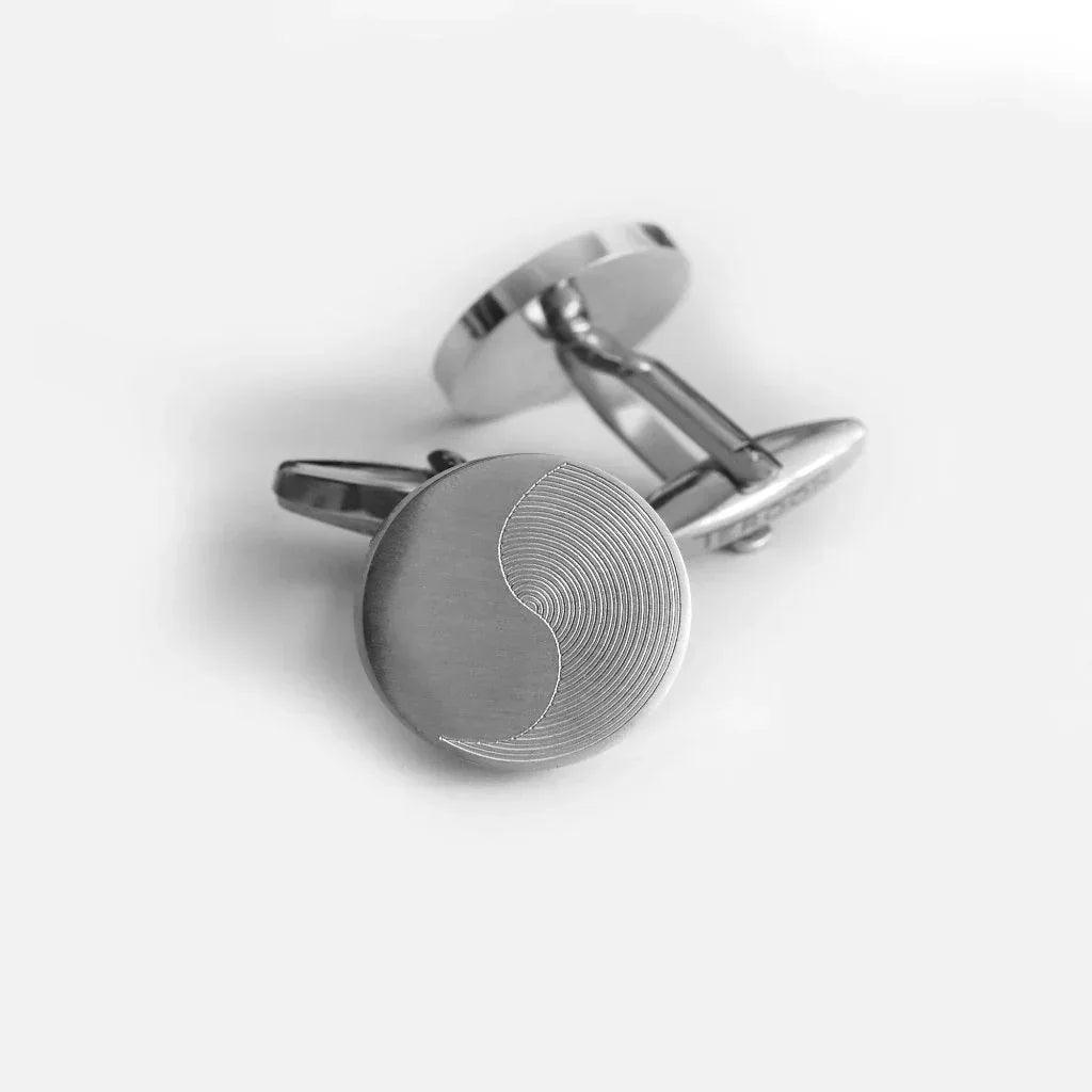 Yin Yang Manschettenknöpfe Gravur | Hochzeit | Geburtstag Geschenk für Herren - Latigga