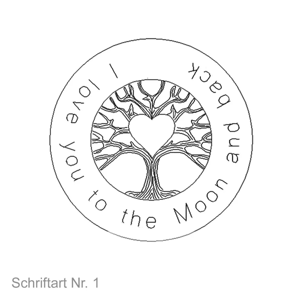 Lebensbaum Kette mit Kindernamen Gravur - 925 Silber - Familienkette - Latigga