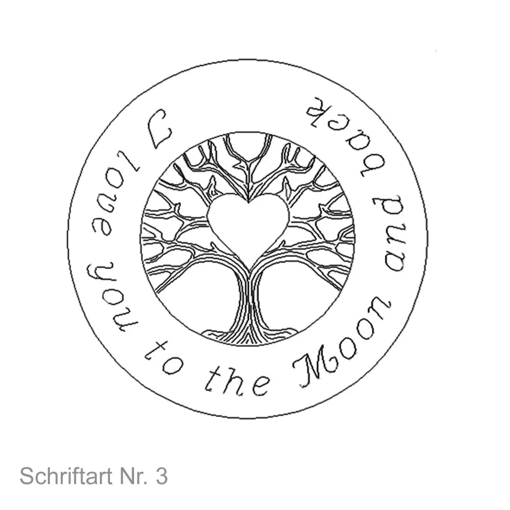 Lebensbaum Kette mit Kindernamen Gravur - 925 Silber - Familienkette - Latigga