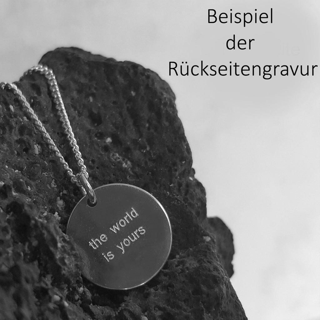 Beispiel der Gravur auf der Rückseite
