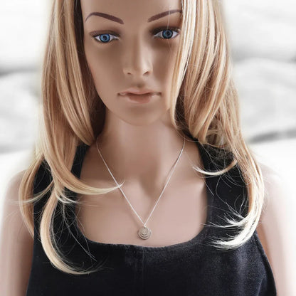 Gravierte Kette mit Kindernamen, Drei Silberanhänger, Familienkette für Mutter - Latigga