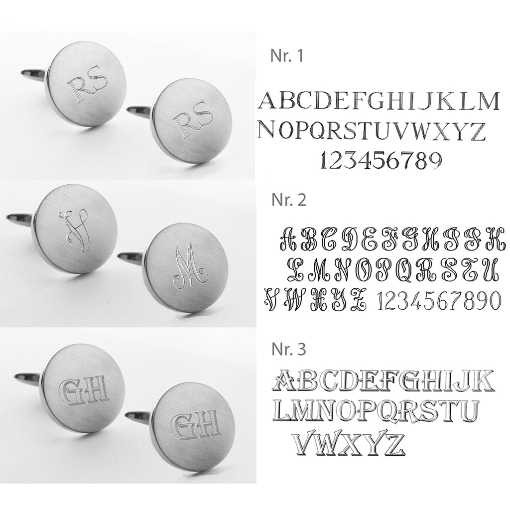 drei Beispiele der Schriftarten