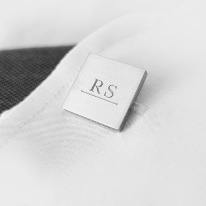 Gravierte Manchettenknoepfe mit initialen