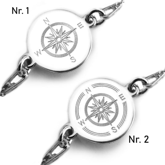 Kompass Armband: zwei Designs