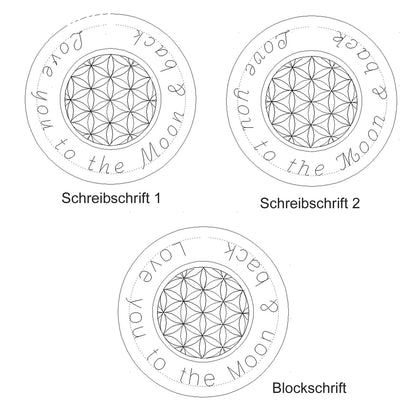 Drei Schriftarten zur Auswahl: Beispiele