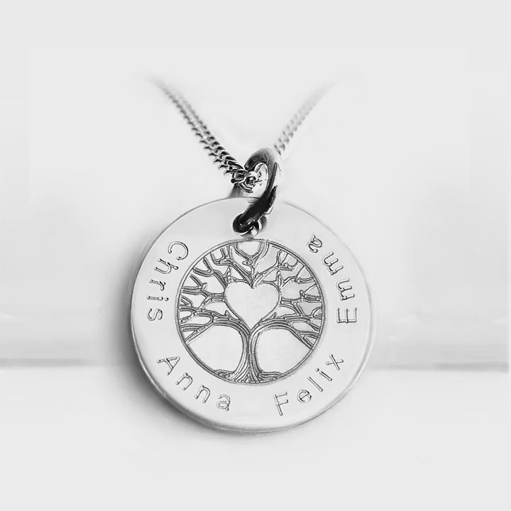 Produktvideo – Kette mit Lebensblume und Kindernamen