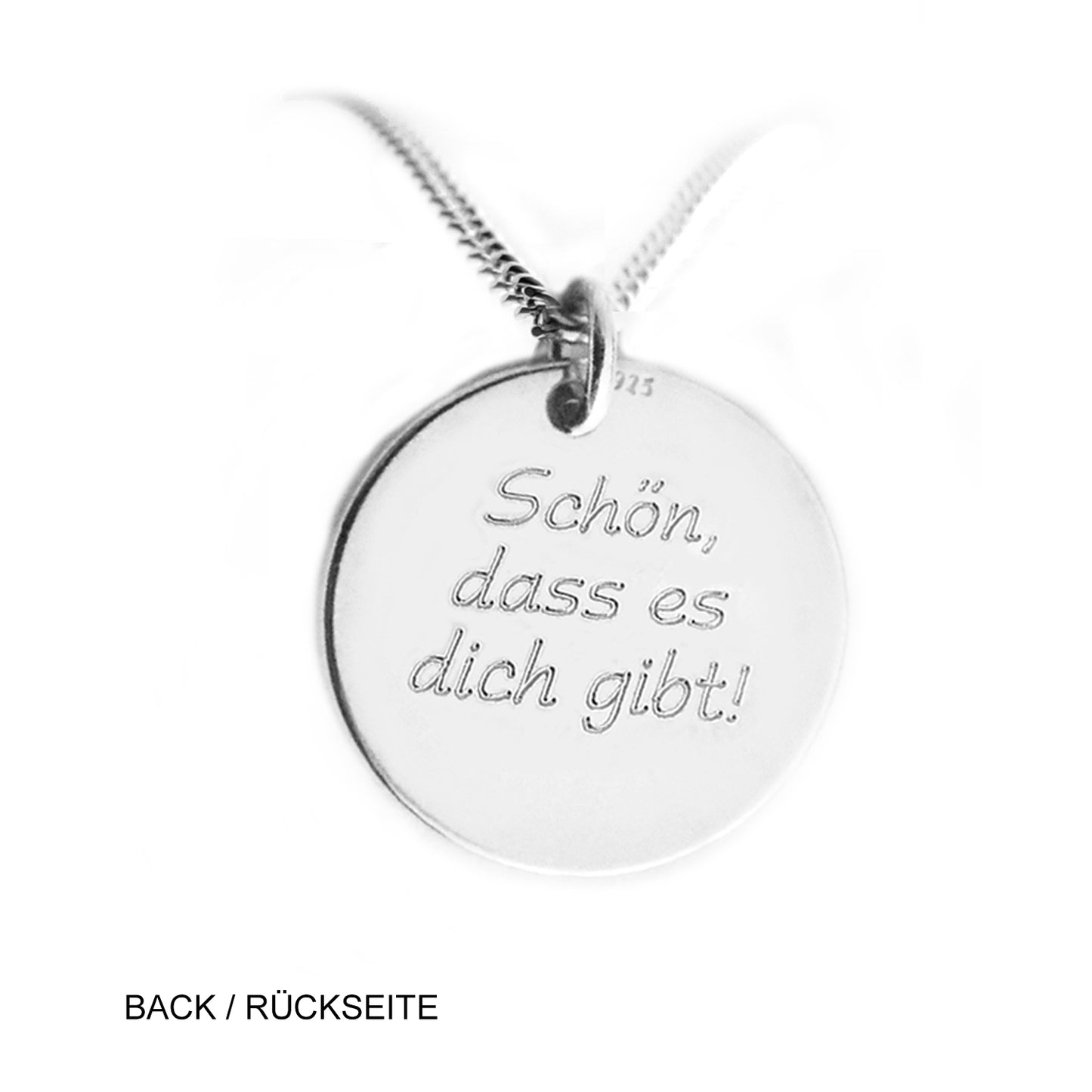 Beispiel der Gravur auf der Rückseite