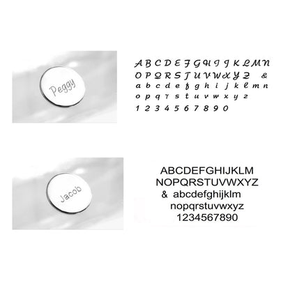 2 Schriftarten - Gravur Beispiele