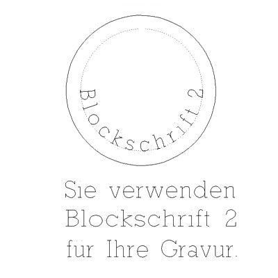 Schriftart Nr.2 Blockschrift mit Serifen