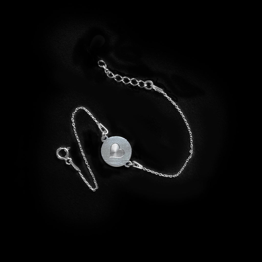 Silberarmband mit Verlängerungskette und Federringverschluss