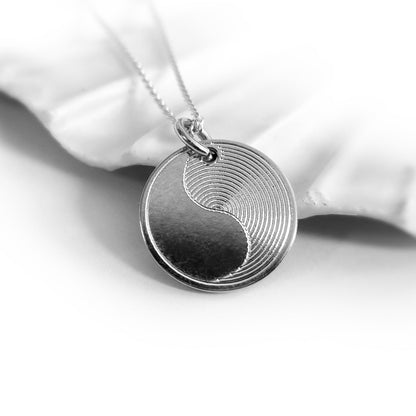 Yin Yang Kette in 925 Silber