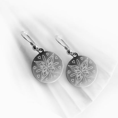 Silberohrringe mit Schmetterlingsmotiv