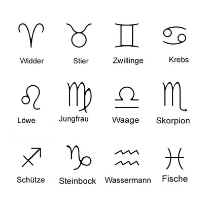 Sternzeichen Symbole