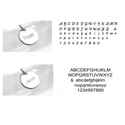 zwei Beispiel der Schriftarten