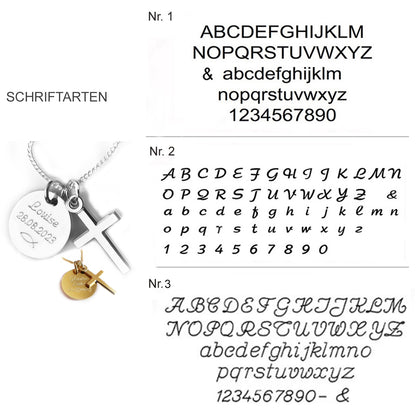 Drei Schriftarten: Beispiele